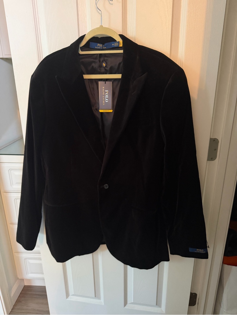 Polo by Ralph Lauren Black Velvet Blazer Jacket